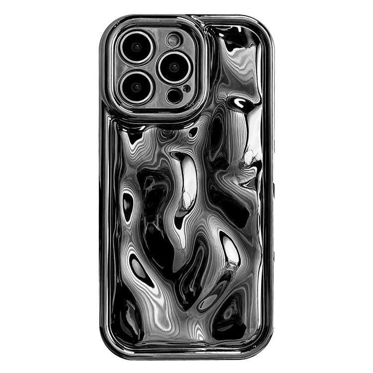 For iPhone 12 Pro Electroplating Meteorite Texture TPU Phone Case(Black) - iPhone 12 / 12 Pro Cases by PMC Jewellery | Online Shopping South Africa | PMC Jewellery