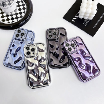 For iPhone 12 Pro Max Electroplating Meteorite Texture TPU Phone Case(Purple) - iPhone 12 Pro Max Cases by PMC Jewellery | Online Shopping South Africa | PMC Jewellery