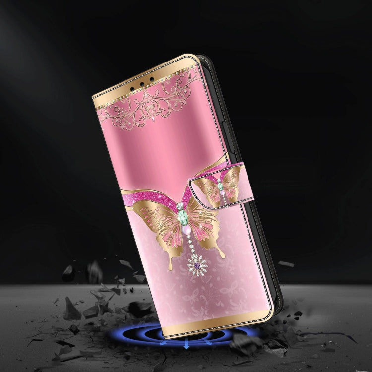 For Xiaomi Redmi A1+ / A2 / A2+ Crystal 3D Shockproof Protective Leather Phone Case(Pink Bottom Butterfly) - free shipping - PMC TechLife - Order now!