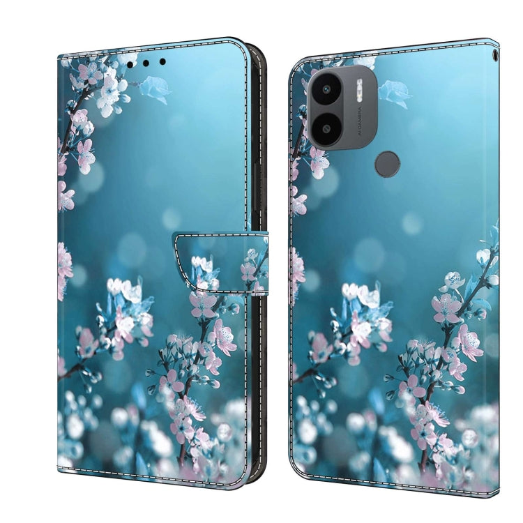 For Xiaomi Redmi A1+ / A2 / A2+ Crystal 3D Shockproof Protective Leather Phone Case(Plum Flower) - free shipping - PMC TechLife - Order now!