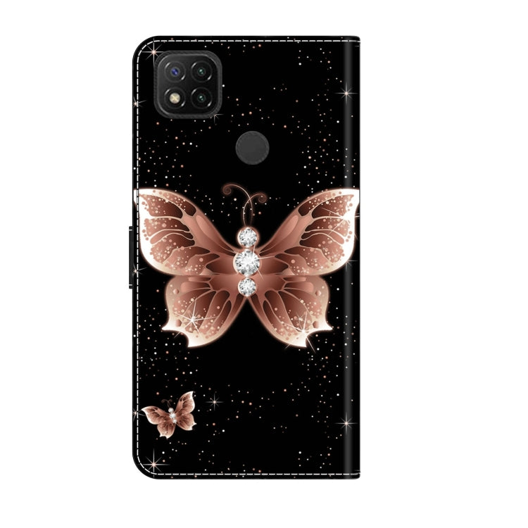 For Xiaomi Redmi 9C Crystal 3D Shockproof Protective Leather Phone Case(Pink Diamond Butterfly) - free shipping - PMC TechLife - Order now!