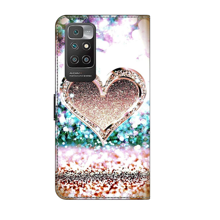 For Xiaomi Redmi 10 Crystal 3D Shockproof Protective Leather Phone Case(Pink Diamond Heart) - free shipping - PMC TechLife - Order now!