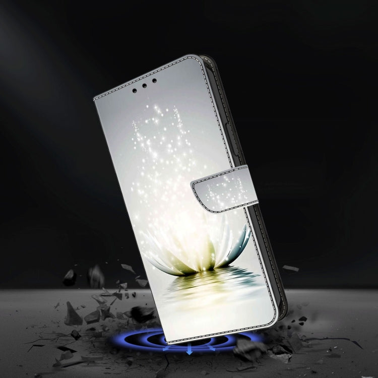 For Xiaomi Redmi 10C Crystal 3D Shockproof Protective Leather Phone Case(Light Lotus) - free shipping - PMC TechLife - Order now!