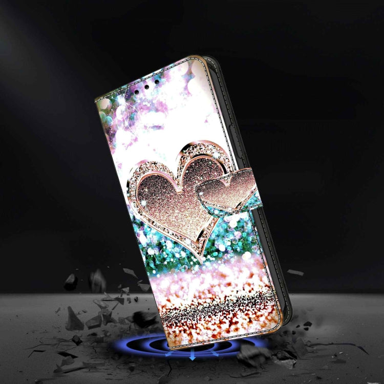 For Xiaomi Redmi Note 8 Pro Crystal 3D Shockproof Protective Leather Phone Case(Pink Diamond Heart) - free shipping - PMC TechLife - Order now!