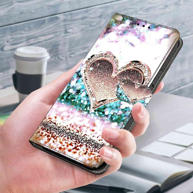 For Xiaomi Redmi Note 8 Pro Crystal 3D Shockproof Protective Leather Phone Case(Pink Diamond Heart) - free shipping - PMC TechLife - Order now!