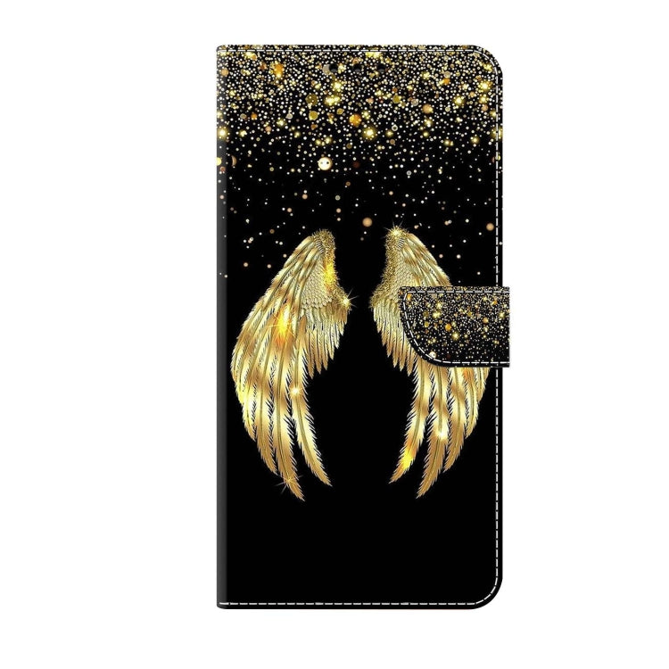 For Xiaomi Redmi Note 8T Crystal 3D Shockproof Protective Leather Phone Case(Golden Wings) - Xiaomi Cases by PMC Jewellery | Online Shopping South Africa | PMC Jewellery