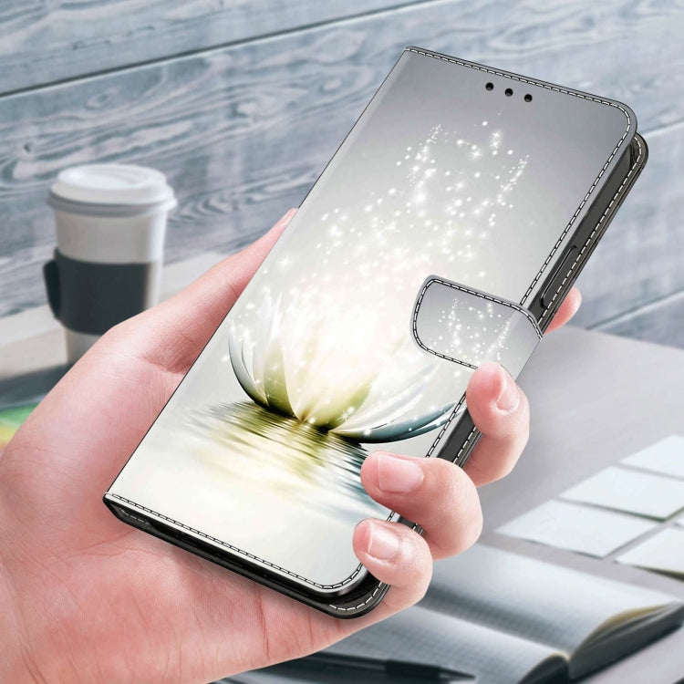 For Xiaomi Redmi Note 9 Crystal 3D Shockproof Protective Leather Phone Case(Light Lotus) - free shipping - PMC TechLife - Order now!
