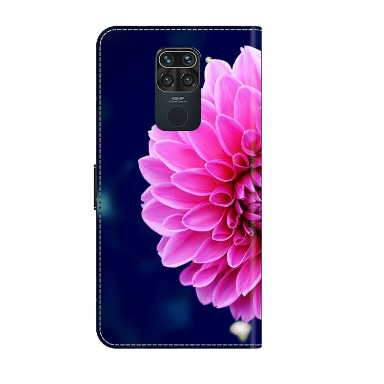 For Xiaomi Redmi Note 9 Crystal 3D Shockproof Protective Leather Phone Case(Pink Petals) - free shipping - PMC TechLife - Order now!