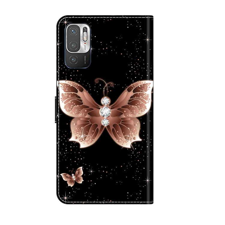 For Xiaomi Redmi Note 10 5G Crystal 3D Shockproof Protective Leather Phone Case(Pink Diamond Butterfly) - free shipping - PMC TechLife - Order now!
