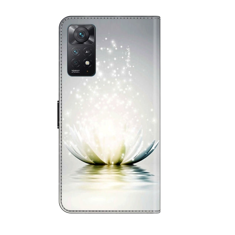 For Xiaomi Redmi Note 11 Pro 5G / 4G Global Crystal 3D Shockproof Protective Leather Phone Case(Light Lotus) - free shipping - PMC TechLife - Order now!