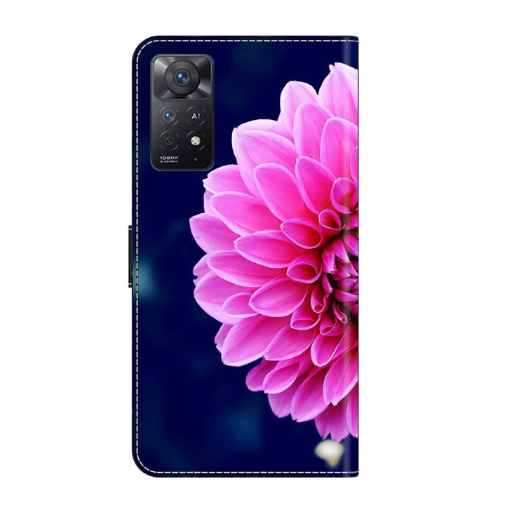 For Xiaomi Redmi Note 11 Pro 5G / 4G Global Crystal 3D Shockproof Protective Leather Phone Case(Pink Petals) - free shipping - PMC TechLife - Order now!