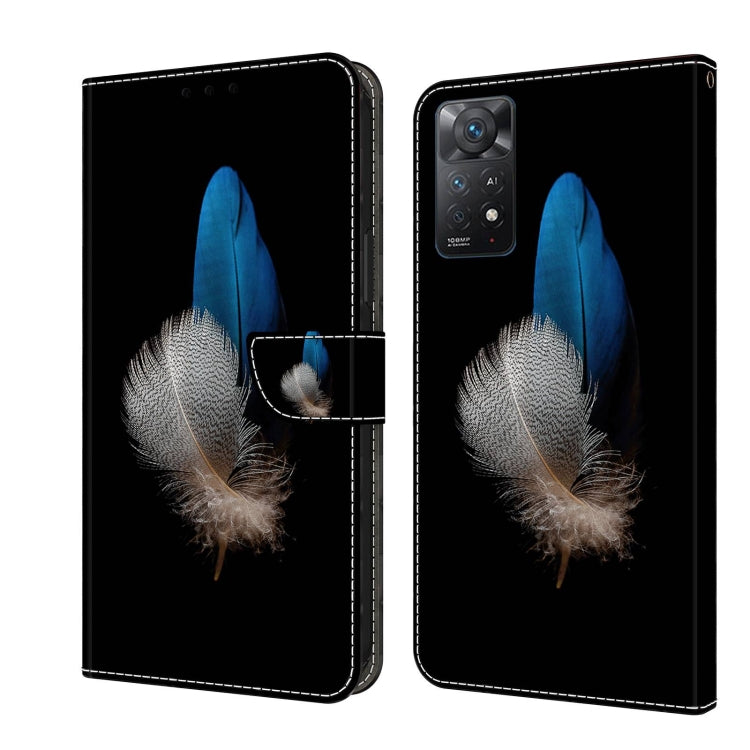For Xiaomi Redmi Note 11 Pro 5G / 4G Global Crystal 3D Shockproof Protective Leather Phone Case(Two Branches) - free shipping - PMC TechLife - Order now!