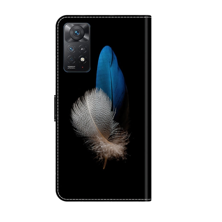 For Xiaomi Redmi Note 11 Pro 5G / 4G Global Crystal 3D Shockproof Protective Leather Phone Case(Two Branches) - free shipping - PMC TechLife - Order now!