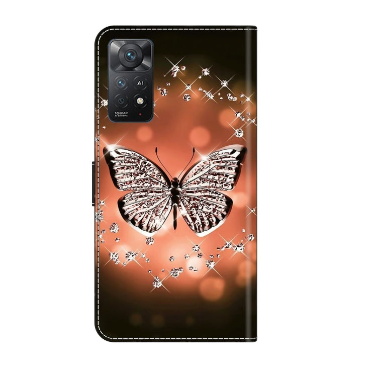 For Xiaomi Redmi Note 11 Pro 5G / 4G Global Crystal 3D Shockproof Protective Leather Phone Case(Crystal Butterfly) - free shipping - PMC TechLife - Order now!