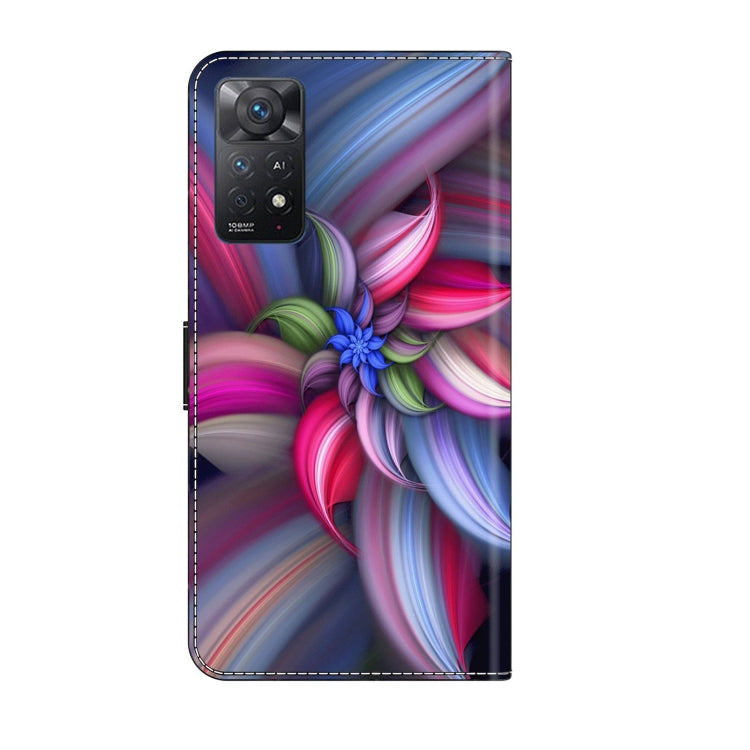 For Xiaomi Redmi Note 11 Pro 5G / 4G Global Crystal 3D Shockproof Protective Leather Phone Case(Colorful Flower) - free shipping - PMC TechLife - Order now!