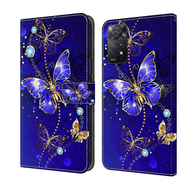 For Xiaomi Redmi Note 11 Pro 5G / 4G Global Crystal 3D Shockproof Protective Leather Phone Case(Diamond Butterfly) - free shipping - PMC TechLife - Order now!