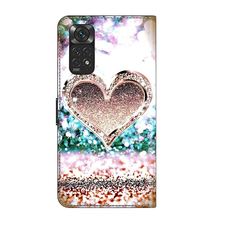 For Xiaomi Redmi Note 11 Global Crystal 3D Shockproof Protective Leather Phone Case(Pink Diamond Heart) - free shipping - PMC TechLife - Order now!