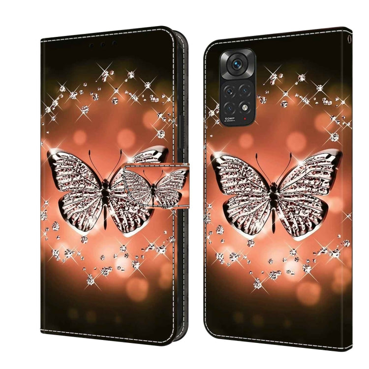 For Xiaomi Redmi Note 11 Global Crystal 3D Shockproof Protective Leather Phone Case(Crystal Butterfly) - free shipping - PMC TechLife - Order now!