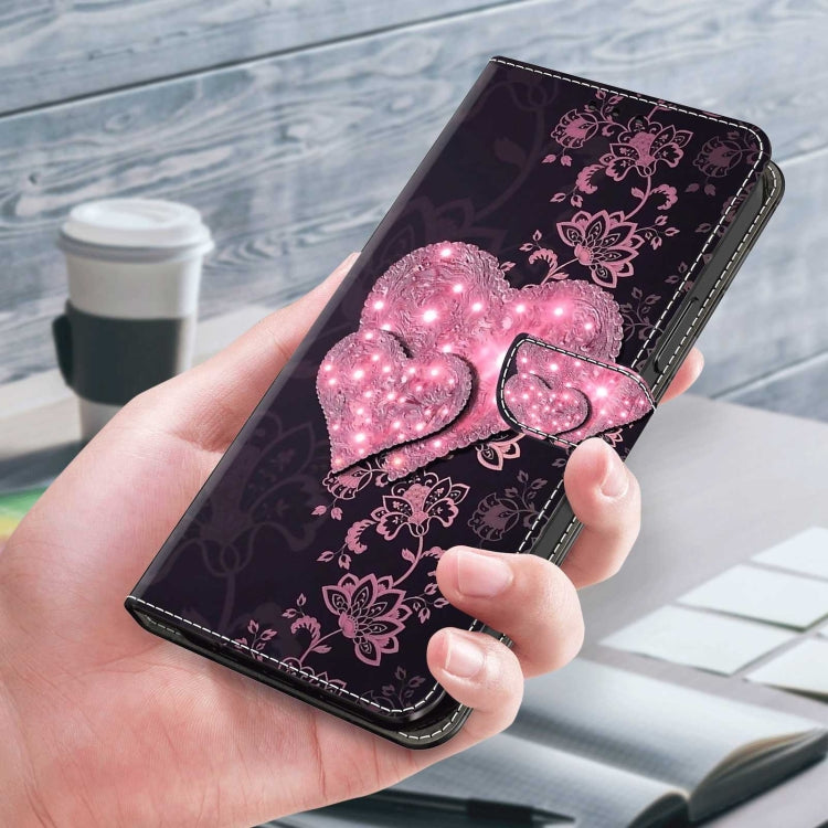For Xiaomi Redmi Note 12 Pro Global Crystal 3D Shockproof Protective Leather Phone Case(Lace Love) - free shipping - PMC TechLife - Order now!