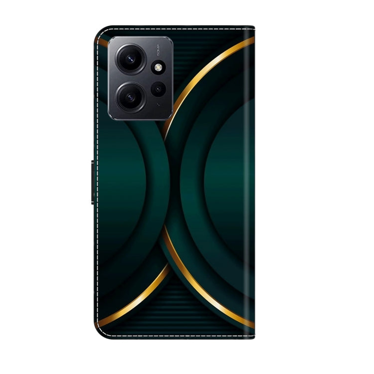 For Xiaomi Redmi Note 12 4G Crystal 3D Shockproof Protective Leather Phone Case(Gold Outline) - free shipping - PMC TechLife - Order now!