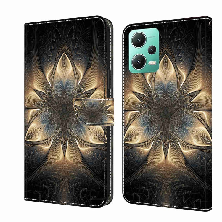 For Xiaomi Redmi Note 12 5G Global / Poco X5 Crystal 3D Shockproof Protective Leather Phone Case(Luminous Building) - free shipping - PMC TechLife - Order now!