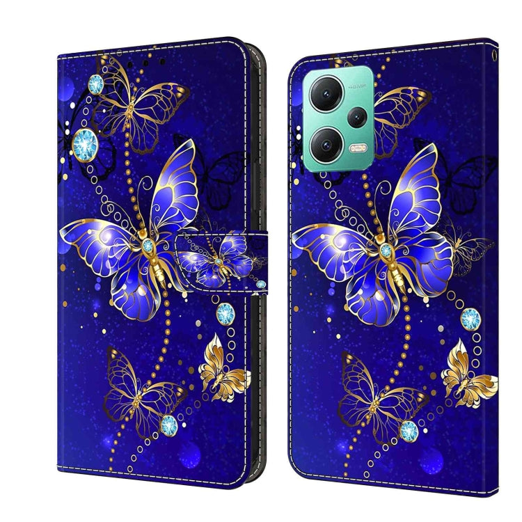 For Xiaomi Redmi Note 12 5G Global / Poco X5 Crystal 3D Shockproof Protective Leather Phone Case(Diamond Butterfly) - free shipping - PMC TechLife - Order now!