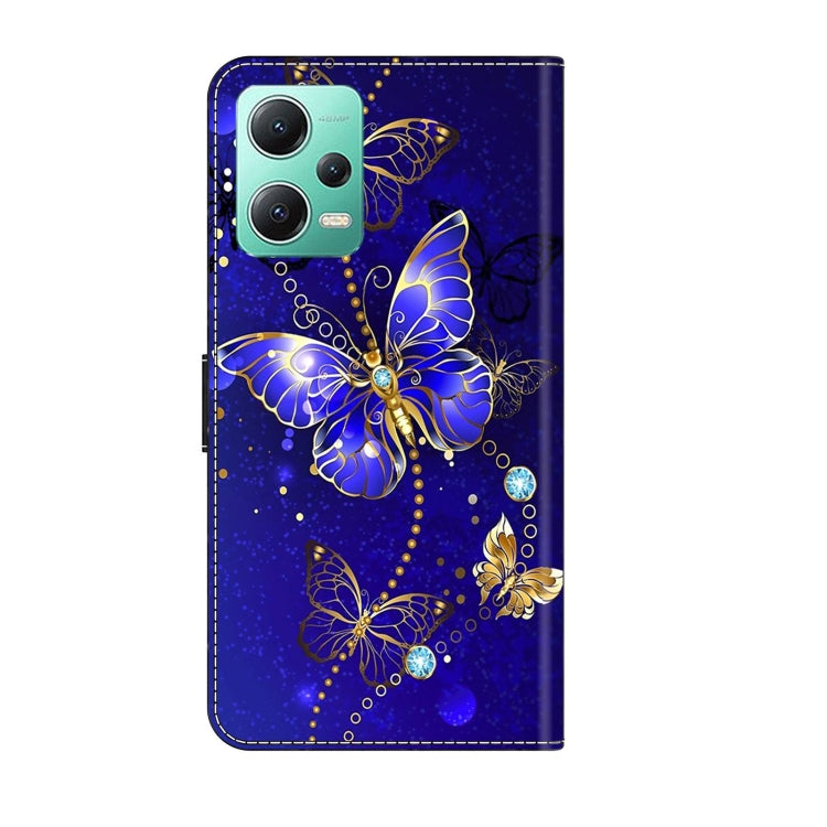 For Xiaomi Redmi Note 12 5G Global / Poco X5 Crystal 3D Shockproof Protective Leather Phone Case(Diamond Butterfly) - free shipping - PMC TechLife - Order now!
