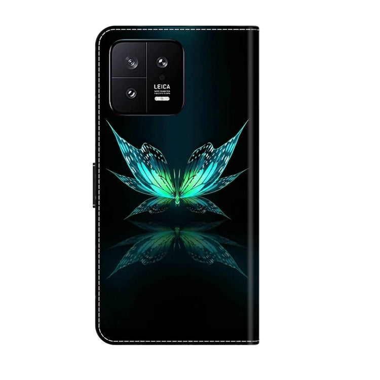 For Xiaomi 13 Crystal 3D Shockproof Protective Leather Phone Case(Reflection Dutterfly) - free shipping - PMC TechLife - Order now!