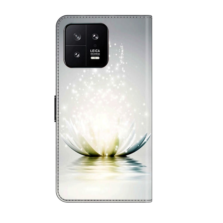 For Xiaomi 13 Crystal 3D Shockproof Protective Leather Phone Case(Light Lotus) - free shipping - PMC TechLife - Order now!