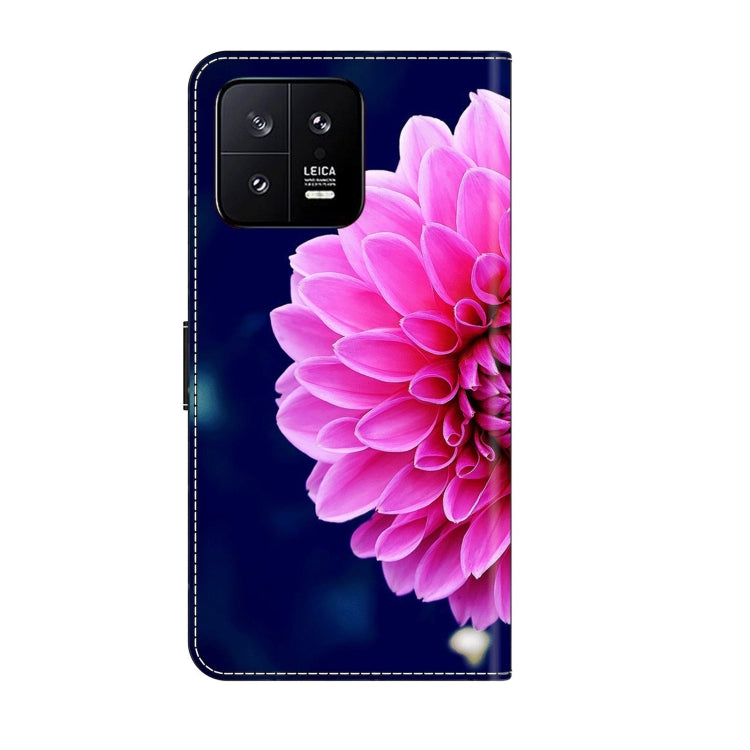 For Xiaomi 13 Crystal 3D Shockproof Protective Leather Phone Case(Pink Petals) - free shipping - PMC TechLife - Order now!