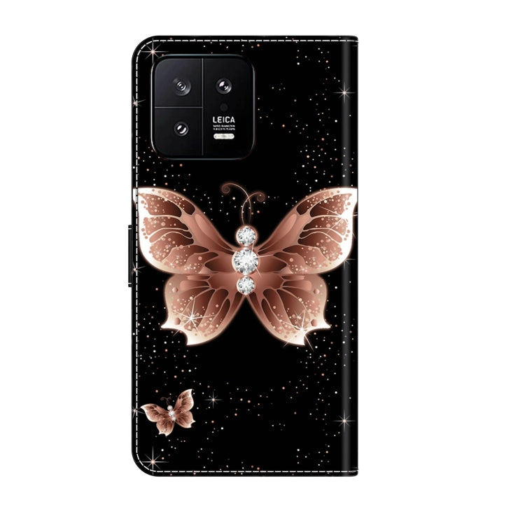 For Xiaomi 13 Crystal 3D Shockproof Protective Leather Phone Case(Pink Diamond Butterfly) - free shipping - PMC TechLife - Order now!