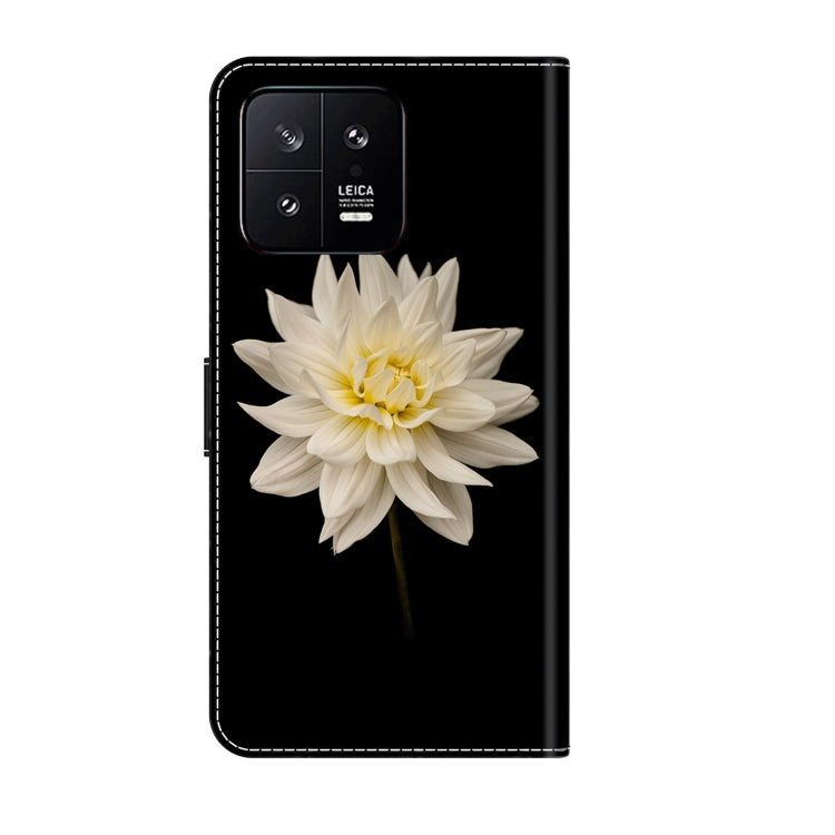 For Xiaomi 13 Crystal 3D Shockproof Protective Leather Phone Case(White Flower) - free shipping - PMC TechLife - Order now!