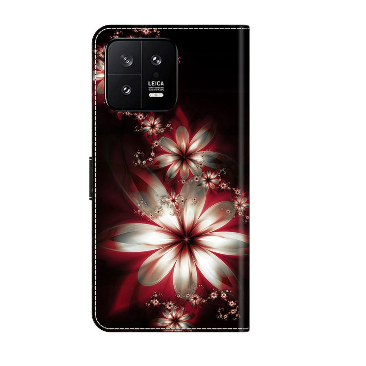 For Xiaomi 13 Crystal 3D Shockproof Protective Leather Phone Case(Fantastic Flower) - free shipping - PMC TechLife - Order now!