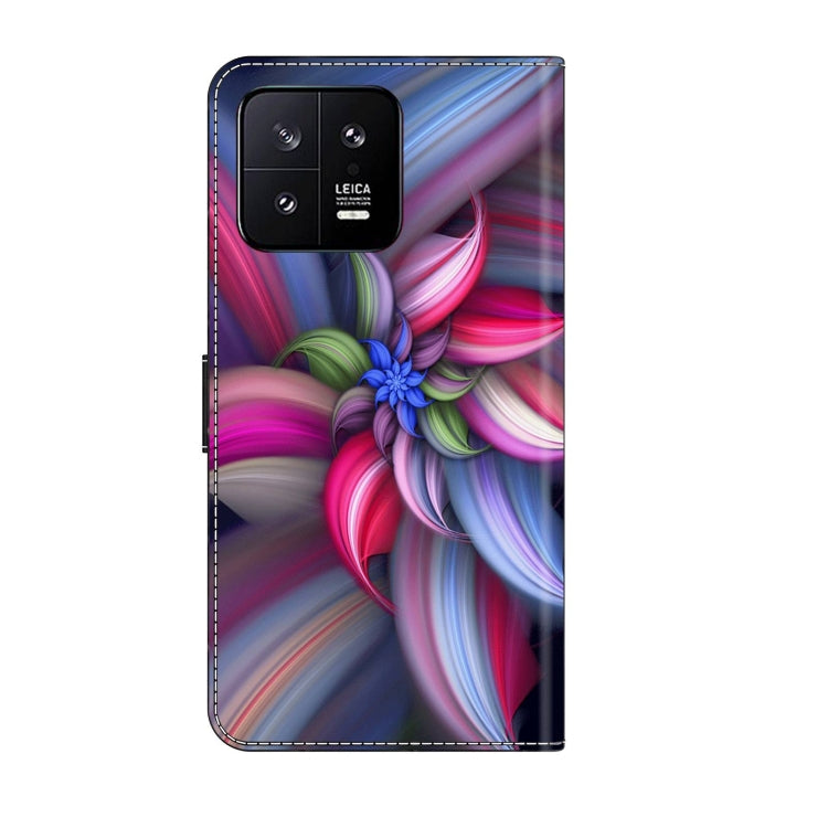 For Xiaomi 13 Crystal 3D Shockproof Protective Leather Phone Case(Colorful Flower) - free shipping - PMC TechLife - Order now!