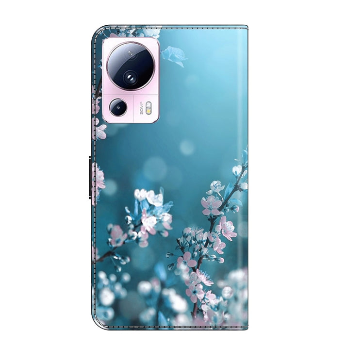 For Xiaomi 13 Lite Crystal 3D Shockproof Protective Leather Phone Case(Plum Flower) - free shipping - PMC TechLife - Order now!