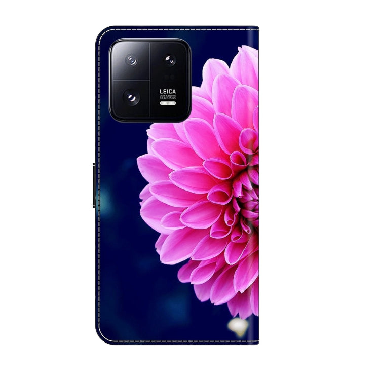 For Xiaomi 13 Pro Crystal 3D Shockproof Protective Leather Phone Case(Pink Petals) - free shipping - PMC TechLife - Order now!