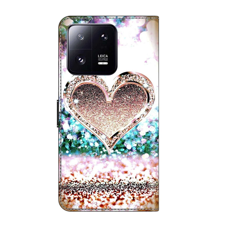 For Xiaomi 13 Pro Crystal 3D Shockproof Protective Leather Phone Case(Pink Diamond Heart) - free shipping - PMC TechLife - Order now!