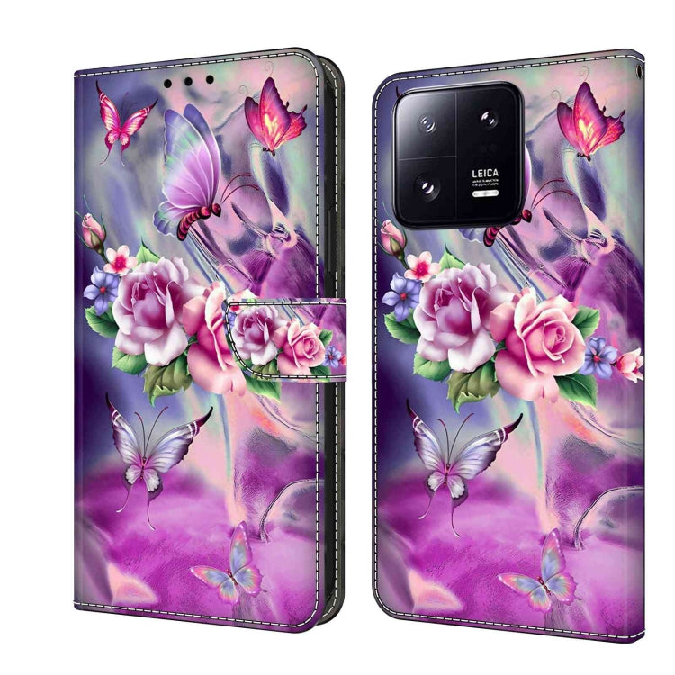 For Xiaomi 13 Pro Crystal 3D Shockproof Protective Leather Phone Case(Butterfly) - free shipping - PMC TechLife - Order now!