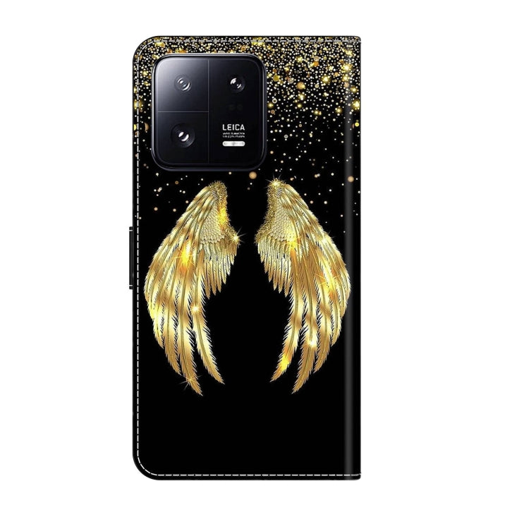 For Xiaomi 13 Pro Crystal 3D Shockproof Protective Leather Phone Case(Golden Wings) - free shipping - PMC TechLife - Order now!