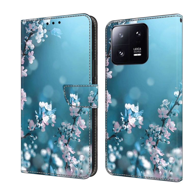 For Xiaomi 13 Pro Crystal 3D Shockproof Protective Leather Phone Case(Plum Flower) - free shipping - PMC TechLife - Order now!