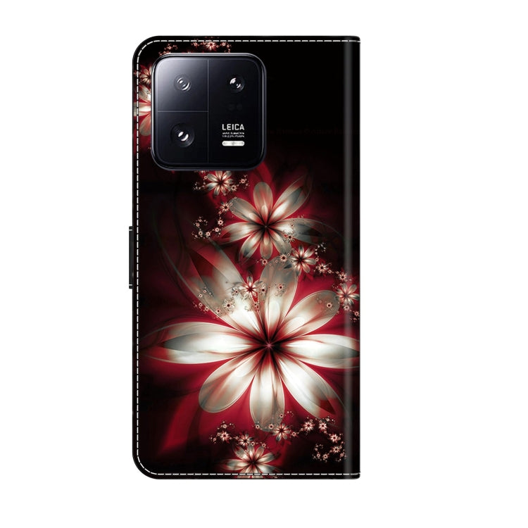 For Xiaomi 13 Pro Crystal 3D Shockproof Protective Leather Phone Case(Fantastic Flower) - free shipping - PMC TechLife - Order now!