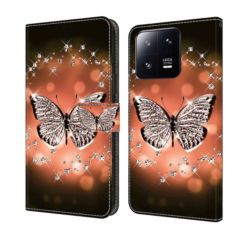 For Xiaomi 13 Pro Crystal 3D Shockproof Protective Leather Phone Case(Crystal Butterfly) - free shipping - PMC TechLife - Order now!