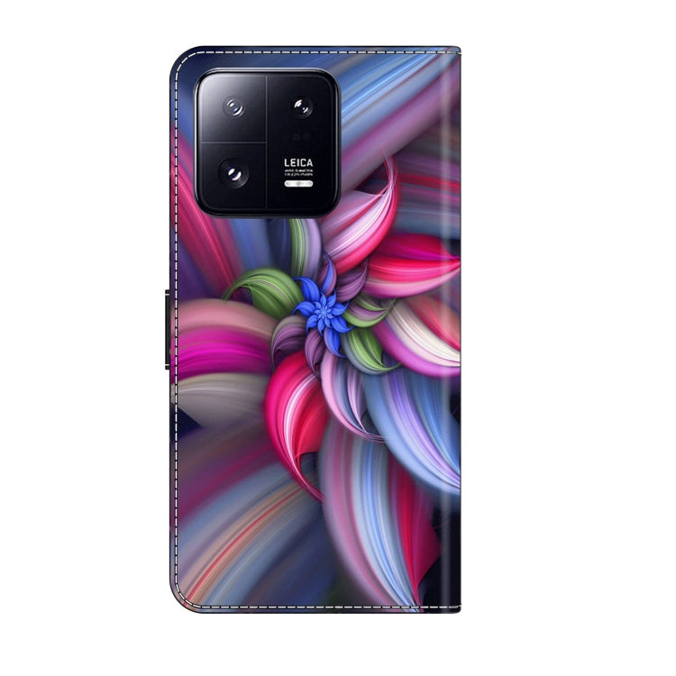 For Xiaomi 13 Pro Crystal 3D Shockproof Protective Leather Phone Case(Colorful Flower) - free shipping - PMC TechLife - Order now!