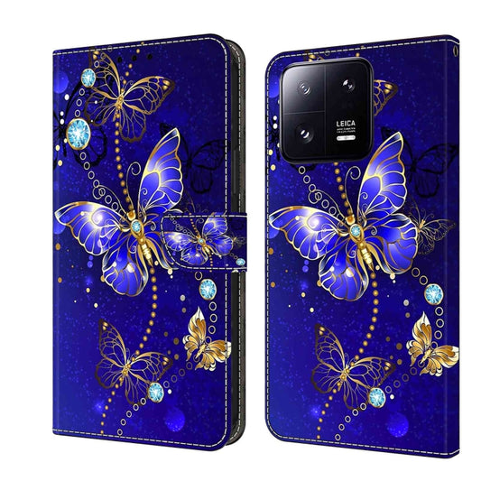 For Xiaomi 13 Pro Crystal 3D Shockproof Protective Leather Phone Case(Diamond Butterfly) - 13 Pro Cases by PMC Jewellery | Online Shopping South Africa | PMC Jewellery