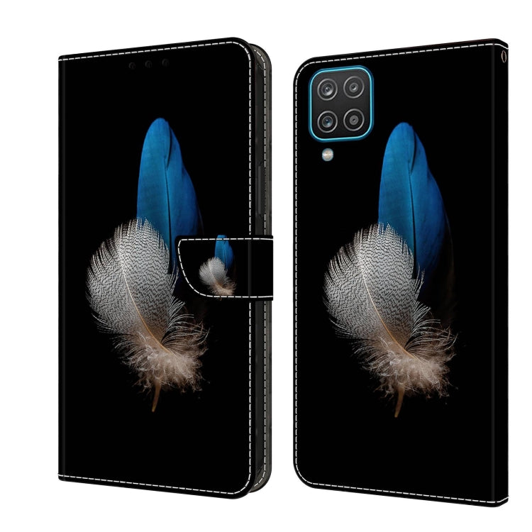 For Samsung Galaxy A12 4G / 5G Crystal 3D Shockproof Protective Leather Phone Case(Two Branches) - free shipping - PMC TechLife - Order now!