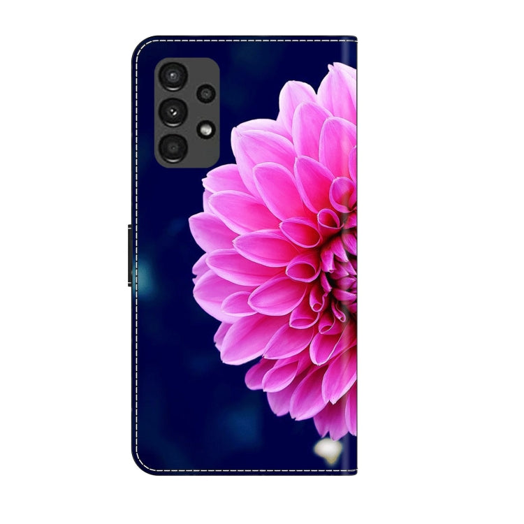 For Samsung Galaxy A13 4G / 5G / A04S Crystal 3D Shockproof Protective Leather Phone Case(Pink Petals) - free shipping - PMC TechLife - Order now!