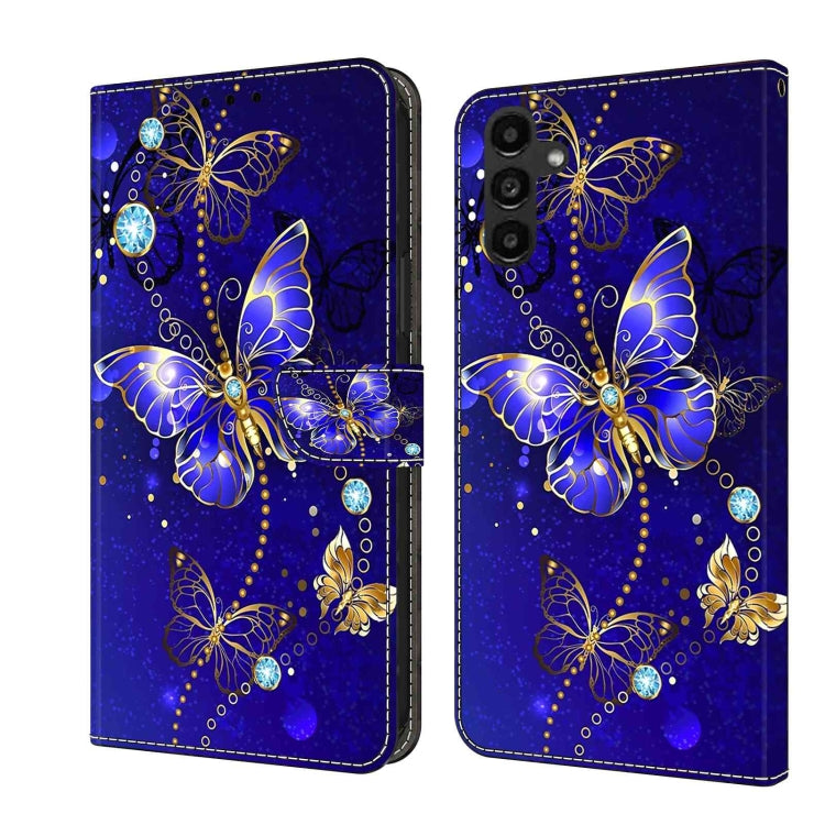 For Samsung Galaxy A14 4G / 5G Crystal 3D Shockproof Protective Leather Phone Case(Diamond Butterfly) - free shipping - PMC TechLife - Order now!