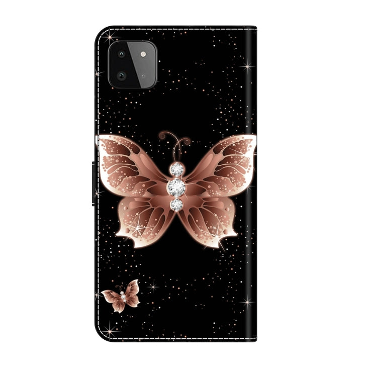 For Samsung Galaxy A22 5G Crystal 3D Shockproof Protective Leather Phone Case(Pink Diamond Butterfly) - free shipping - PMC TechLife - Order now!