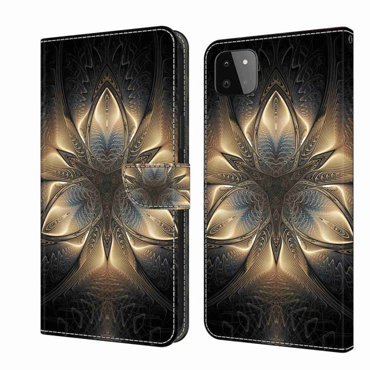 For Samsung Galaxy A22 5G Crystal 3D Shockproof Protective Leather Phone Case(Luminous Building) - free shipping - PMC TechLife - Order now!