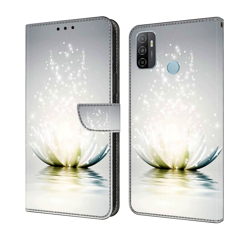 For Samsung Galaxy A33 5G Crystal 3D Shockproof Protective Leather Phone Case(Light Lotus) - free shipping - PMC TechLife - Order now!